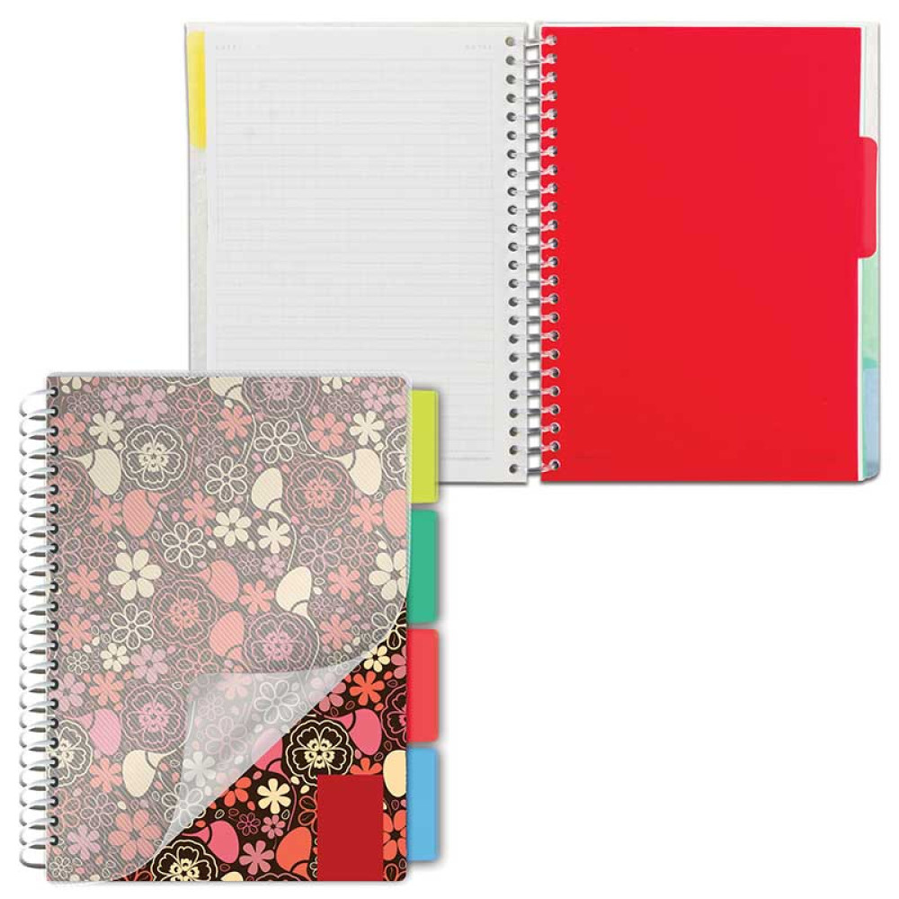 Тетрадь Brauberg Foxy Lady - А5 - 150 листов - На спирали - Клетка Тетрадь Brauberg Foxy Lady - А5 - 150 листов - На спирали - Клетка