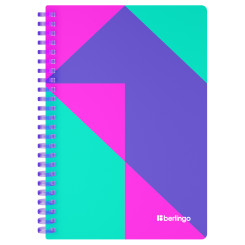 Бизнес-тетрадь на кольцах Berlingo Neonometry - А5 - 80 листов - Клетка