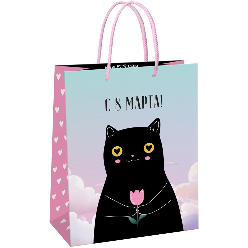 Пакет подарочный Meshu Black cat - 14*11*6,5 см Пакет подарочный Meshu Black cat - 14*11*6,5 см