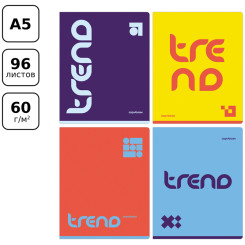 Тетрадь BG Monocolor. Trend - А5 - 96 листов - Клетка