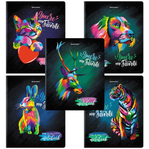 Тетрадь Brauberg Animals Pop-Art - А5 - 48 листов - Клетка