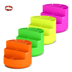 Подставка канцелярская ErichKrause Mini Burger Neon Solid - Ассорти