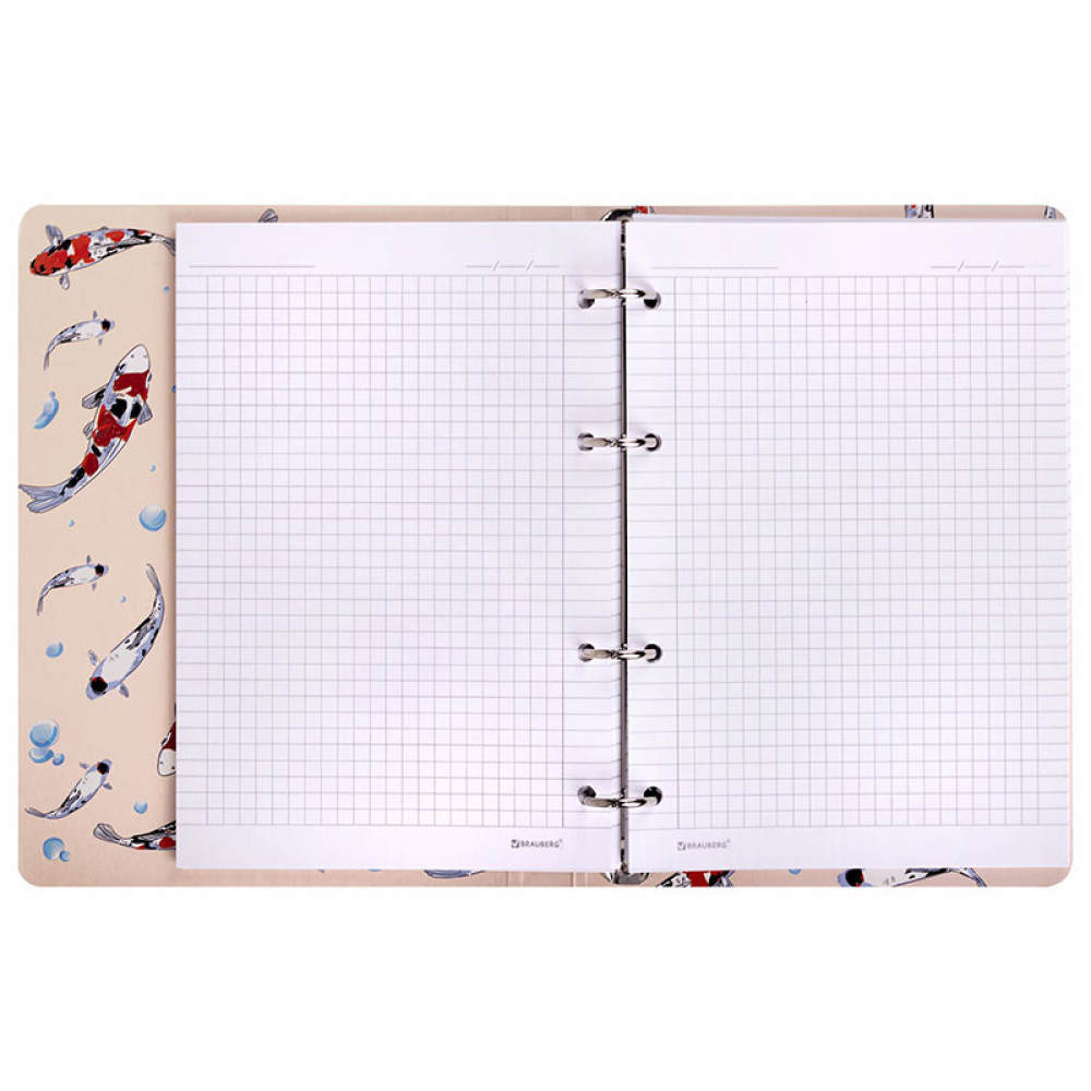 Тетрадь на кольцах Brauberg Карпы Кои - А5 - 120 листов Тетрадь на кольцах Brauberg Карпы Кои - А5 - 120 листов