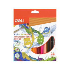 Карандаши акварельные Deli Color Emotion - 24 цвета