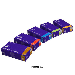 Перчатки нитриловые Nitrylex Protex - Неопудренные - Размер XL - 100 шт