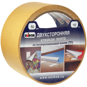 Скотч двусторонний Unibob - 50 мм*25 м