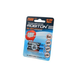Батарейка аккумуляторная Robiton - АА - BL2 - 2500 мАч - 1 шт