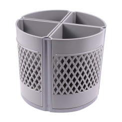 Подставка канцелярская Квартет - Пластик - Серая Подставка канцелярская Квартет - Пластик - Серая