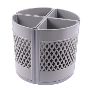 Подставка канцелярская Квартет - Пластик - Серая