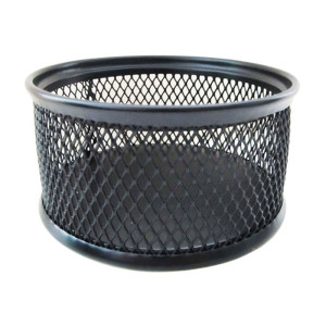 Подставка канцелярская Horer - Металлическая - Круглая - Черная