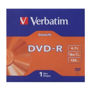 Диск DVD-R Verbatim - 4.7 Гб - 1 шт