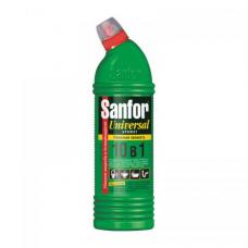 Чистящее средство Sanfor Universal Гель с хлором Лимонная свежесть 10 в 1 - 750 мл - Для сантехники 