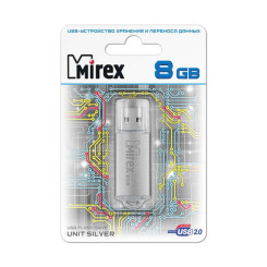 USB-флешка-накопитель Mirex Unit Silver - 8 ГБ - Серебристая