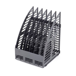 Лоток вертикальный Эсир - 6 секций - Черный Лоток вертикальный Эсир - 6 секций - Черный