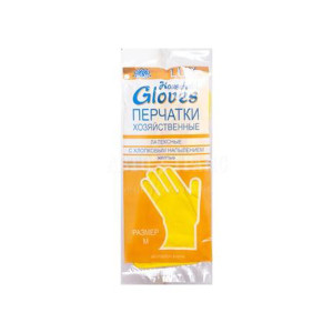 Перчатки хозяйственные резиновые Household Gloves - Размер L