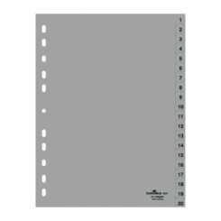 Разделитель индексный Durable А4 - Пластиковый Разделитель индексный Durable А4 - Пластиковый