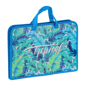Папка ArtSpace Tropical с ручками - Пластик - А4 - На молнии