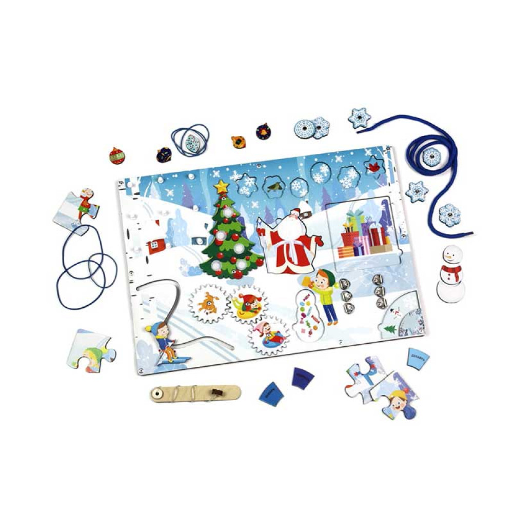 Игра развивающая Бизиборд Woodlandtoys Зима Игра развивающая Бизиборд Woodlandtoys Зима