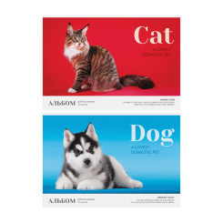 Альбом для рисования ArtSpace Cat.Dog - А4 - 16 листов