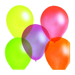 Воздушные шары флуоресцентные - 25 см - 1 шт