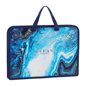 Папка ArtSpace Ocean с ручками - Пластик - А4 - На молнии