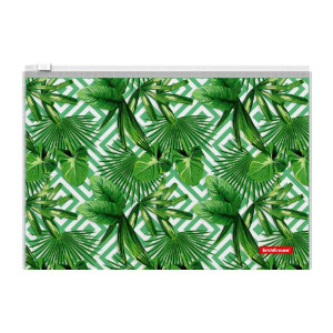 Папка-конверт Erich Krause Tropical Leaves - На молнии - В5 - 140 мкм