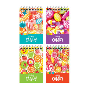 Блокнот ArtSpace Леденцы. Colorful candy - На спирали - А7 - 40 листов