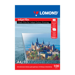 Пленка Lomond для цветных струйных принтеров - А4 - 100 мкм - 10 листов