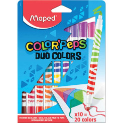 Фломастеры двусторонние Maped Color'peps Duo - 20 цветов