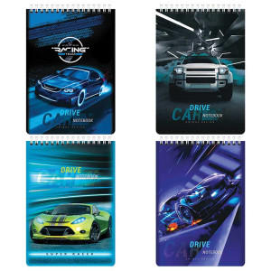 Блокнот Brauberg Racing - А5 - На спирали - 60 листов