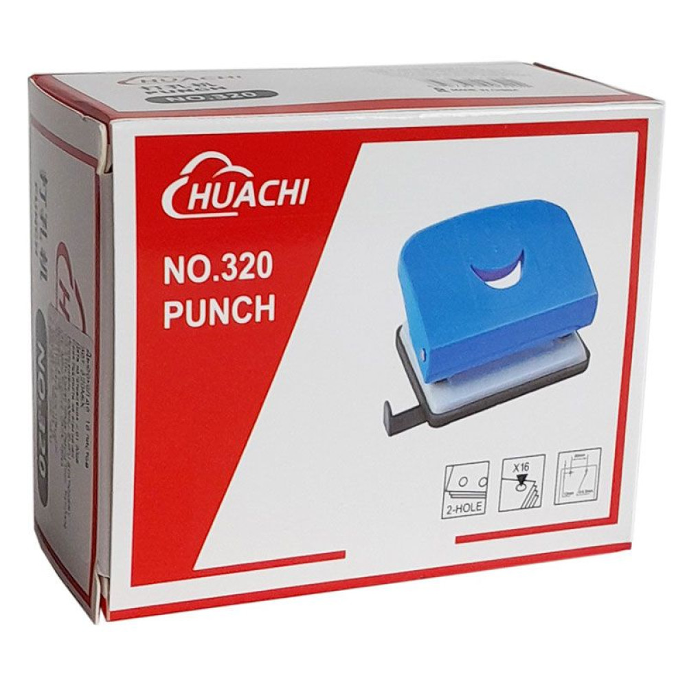 Дырокол Huachi металлический - 16 листов - Ассорти Дырокол Huachi металлический - 16 листов - Ассорти