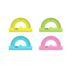 Транспортир пластиковый - 10 см - Ассорти Транспортир пластиковый - 10 см - Ассорти