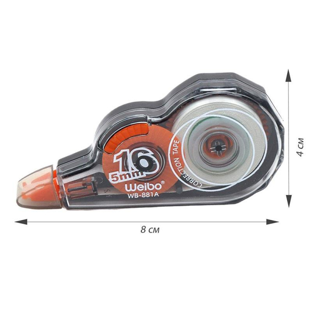 Корректирующий роллер Weibo - 5 мм * 16 метров Корректирующий роллер Weibo - 5 мм * 16 метров