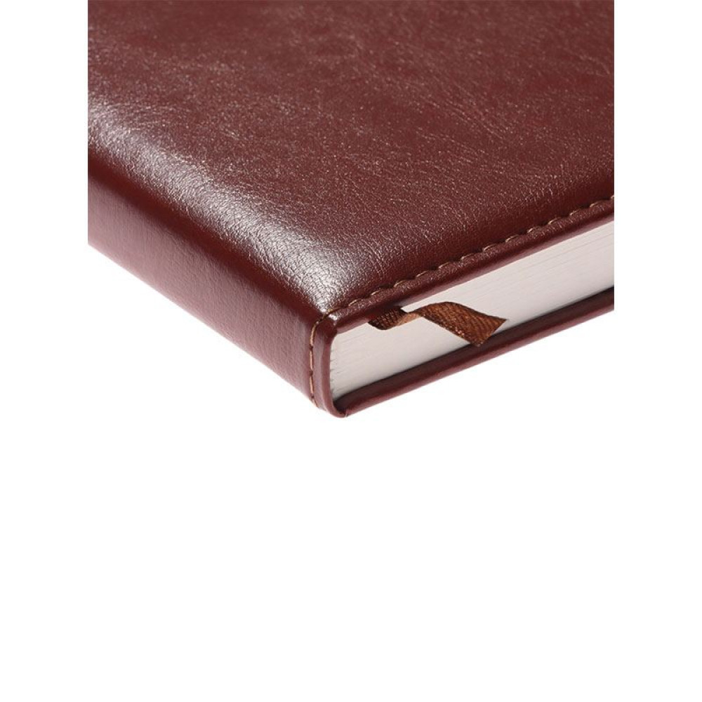 Набор ежедневник недатированный с ручкой - 112 листов - А5 - Коричневый Набор ежедневник недатированный с ручкой - 112 листов - А5 - Коричневый