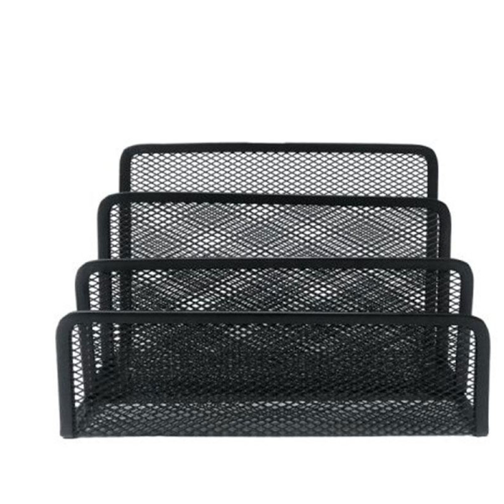 Подставка канцелярская deVENTE - 3 отделения - Металлическая - Черная Подставка канцелярская deVENTE - 3 отделения - Металлическая - Черная