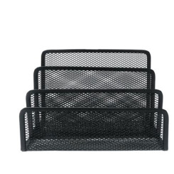 Подставка канцелярская deVENTE - 3 отделения - Металлическая - Черная Подставка канцелярская deVENTE - 3 отделения - Металлическая - Черная