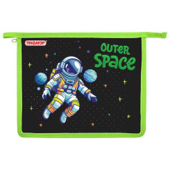Папка для тетрадей Пифагор Outer space - 1 отделение - А5 - На молнии