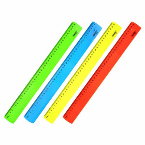 Линейка пластиковая Пифагор Neon - 40 см