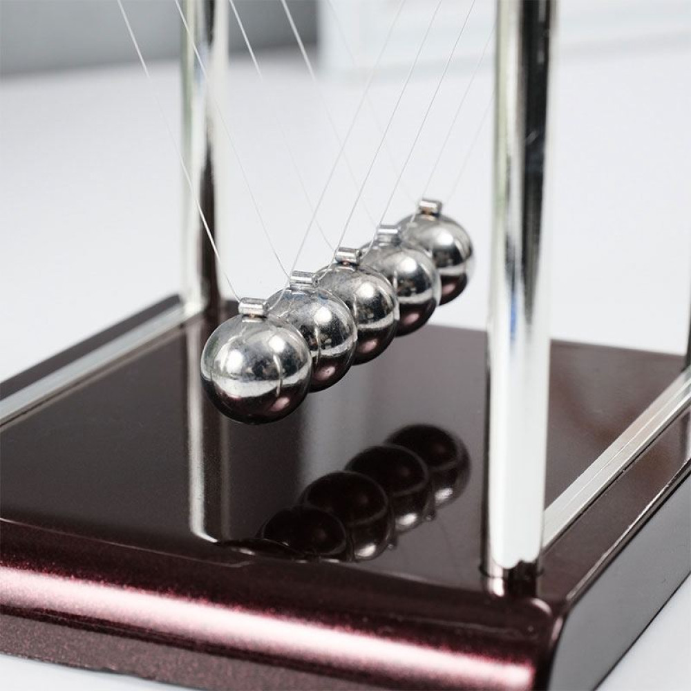 Маятник настольный антистресс Шары Ньютона Колыбель техно - 13,5*13,5*11 см Маятник настольный антистресс Шары Ньютона Колыбель техно - 13,5*13,5*11 см