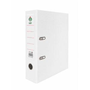 Папка-регистратор Lily 554WT - А4 - 75 мм - Белый