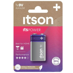 Батарейка крона Itson Power - 6LR61 - 9V - 1 штука Батарейка крона Itson Power - 6LR61 - 9V - 1 штука