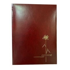 Папка адресная Цветы - А4 - Красная