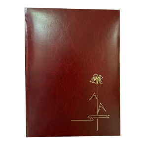 Папка адресная Цветы - А4 - Красная