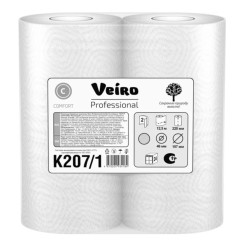 Полотенца бумажные в рулоне Veiro Professional Comfort - Белые - 2шт