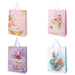 Пакет подарочный Золотая сказка Flower Mix - 33*13*45 см