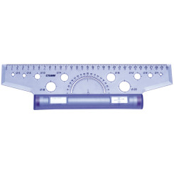 Линейка рейсшина с пластиковым роликом Стамм - 30 см
