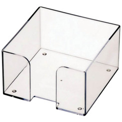 Бокс для бумаги пластиковый Стамм - 9*9*5 см - Прозрачный