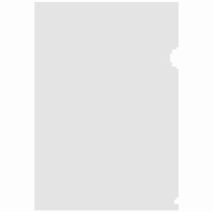 Папка-уголок Стамм - А4 - 150 мкм - Бесцветная