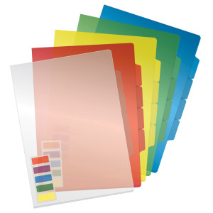 Папка-уголок Стамм - А4 - 3 отделения - 150 мкм - Ассорти