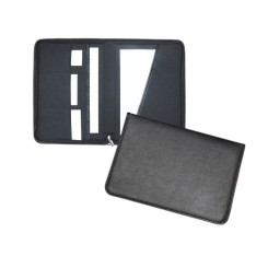 Папка деловая на молнии Attomex Vista - Кожзам - Черная